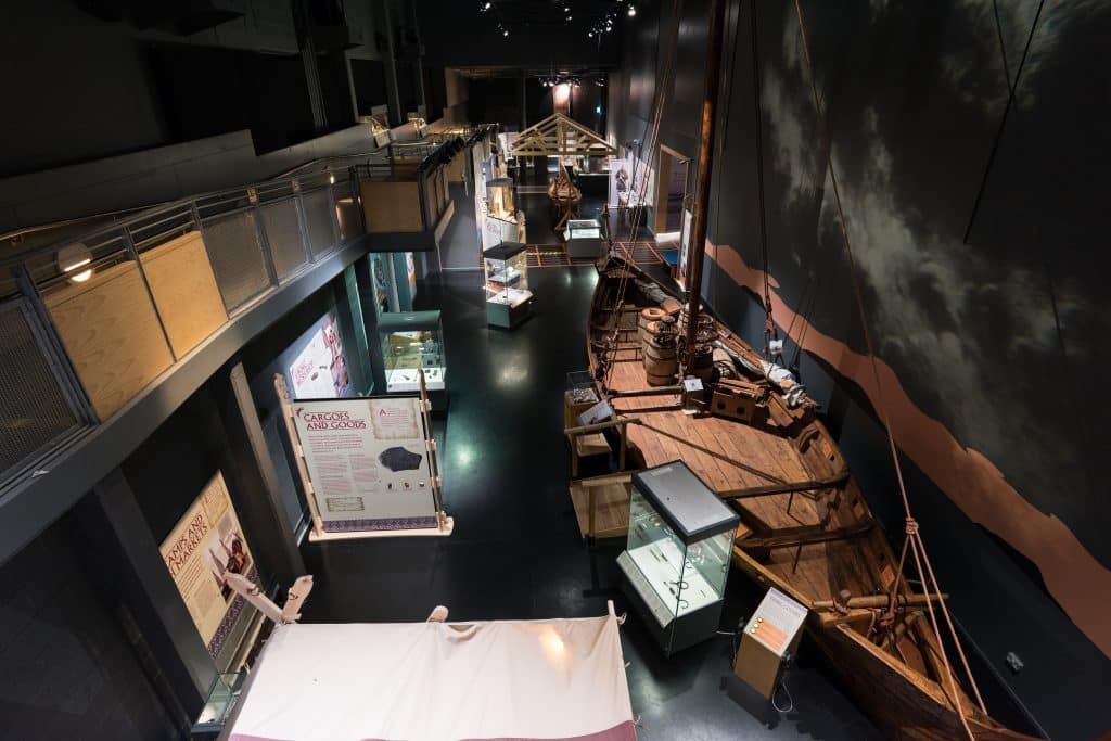 View of the Viking Voyagers exhibition at The National Maritime Museum Cornwall on Discovery Quay, Falmouth. Photo by Paul Abbitt