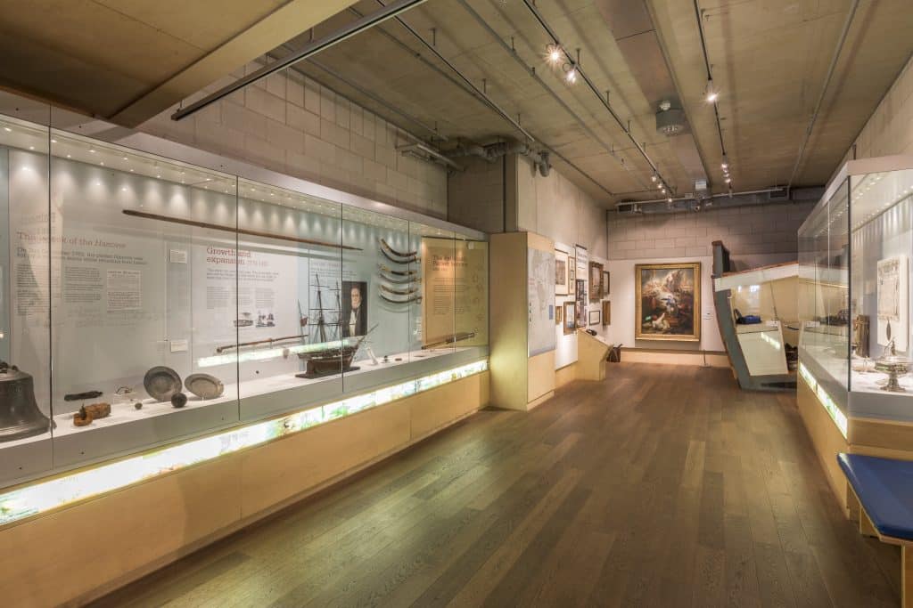 The Falmouth Packet Gallery at The National Maritime Museum Cornwall in Falmouth. Photo by Paul Abbitt