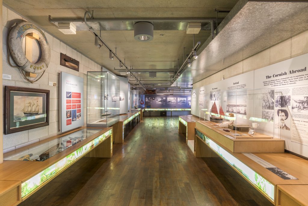 The Cornwall and The Sea gallery at The National Maritime Museum Cornwall in Falmouth photo by Paul Abbitt